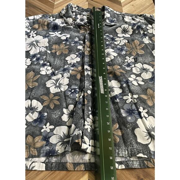 Hurley 999 Shirt Hawaiian Tropical Short Sleeve Button Up Vintage USA Made L - Picture 7 of 8